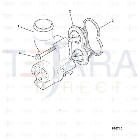 JCB Part No.# SC1507451, Housing Thermostat - JCB Spare Parts