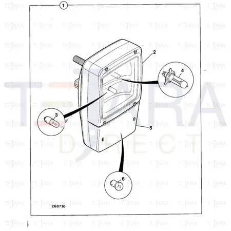 JCB Part No.# 720/10043, BULB 12V-4W - JCB Spare Parts