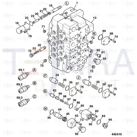 JCB Part No.# 25/221653, SEAL - JCB Spare Parts