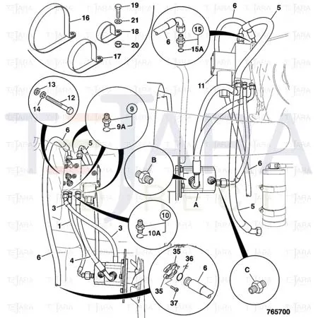 JCB Part No.# 20/925519, MOTOR FAN - JCB Spare Parts