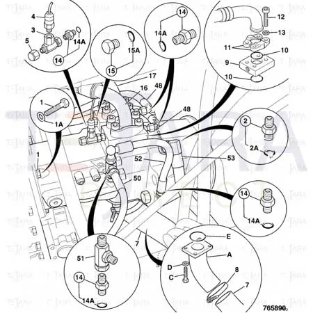 JCB Part No.# 332/V4172, PRESSURE SW. MAIN PUMP - JCB Spare Parts