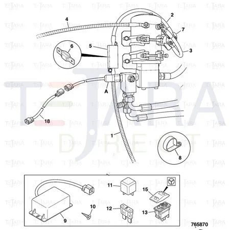 JCB Part No.# 332/V4171, SS.P.N333/R4040 PRESSURE SWITCH - JCB Spare Parts