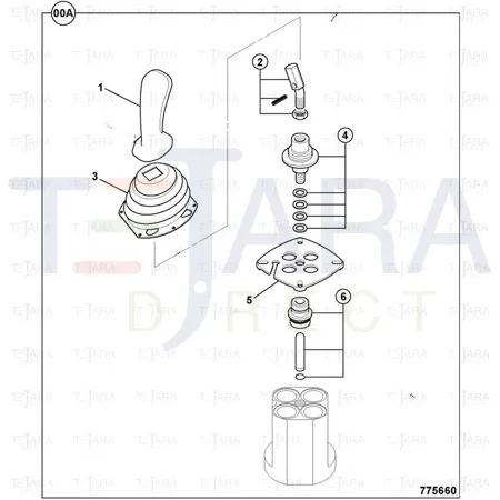 JCB Part No.# 25/221247, KIT - LEVER - JCB Spare Parts