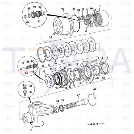JCB Part No.# 828/00329, O RING SEAL 200 263 4470 - JCB Spare Parts