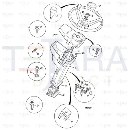 JCB Part No.# 331/19622, GAITER - JCB Spare Parts