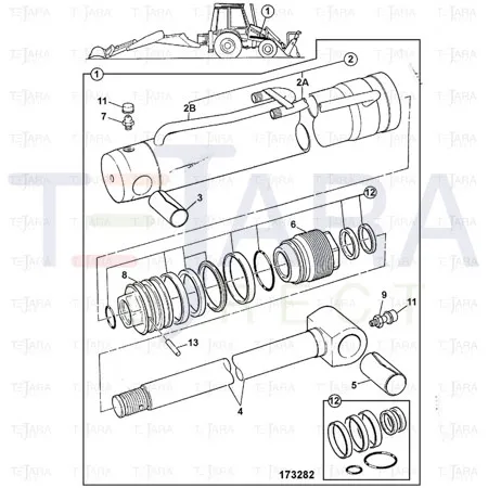 JCB Part No.# 590/40101, WA.ROD AWS LIFT - JCB Spare Parts