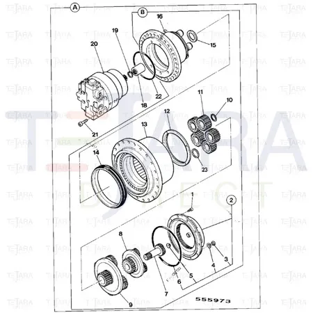 JCB Part No.# 05/903809, NUT - JCB Spare Parts