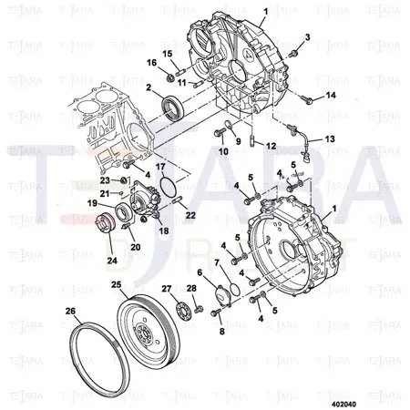 JCB Part No.# 02/801071, SEAL OIL REAR - JCB Spare Parts