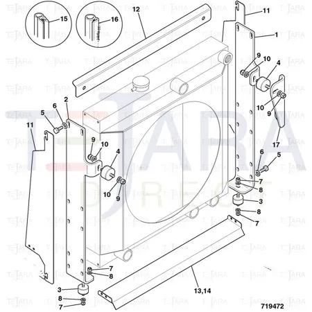 JCB Part No.# 331/31026, ANTI VIBRATION MOUNT - JCB Spare Parts
