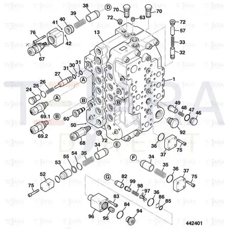 JCB Part No.# 25/221695, Bolt socket-head M - JCB Spare Parts