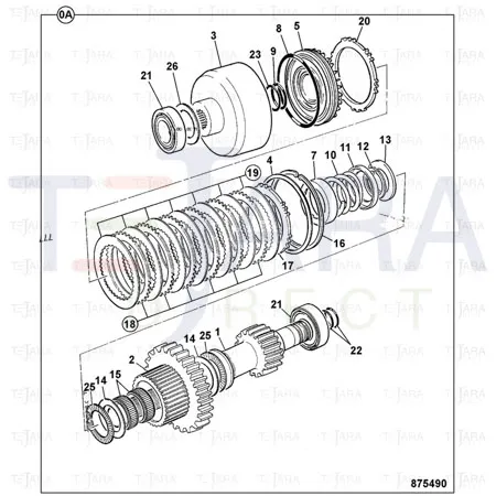 JCB Part No.# 445/30011, FRICTION PLATE-CLUTCH - JCB Spare Parts