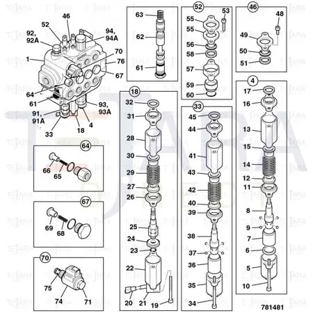 JCB Part No.# 25/222305, SEAL - JCB Spare Parts