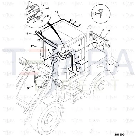 JCB Part No.# 332/S5092, HARNESS.TRANSMISSION - JCB Spare Parts