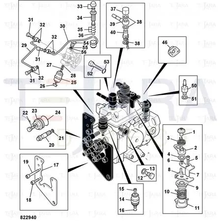 JCB Part No.# 17/922107, Gasket - JCB Spare Parts