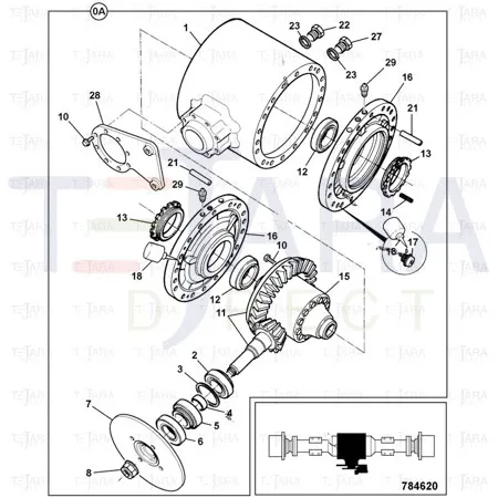 JCB Part No.# 458/20693, DISC PARK BRAKE - JCB Spare Parts