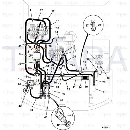 JCB Part No.# 2201/0005, CLIP - WORMDRIVE 16/27mm - JCB Spare Parts