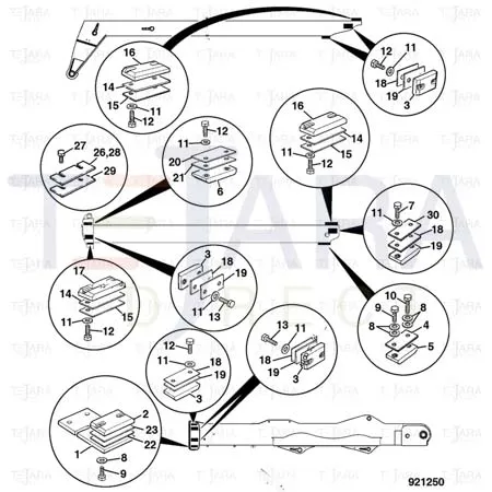 JCB Part No.# 331/59793, WEAR PAD ASSY - JCB Spare Parts