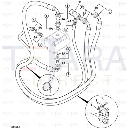 JCB Part No.# 816/90284, 1/2 BSP ADAPTOR - JCB Spare Parts