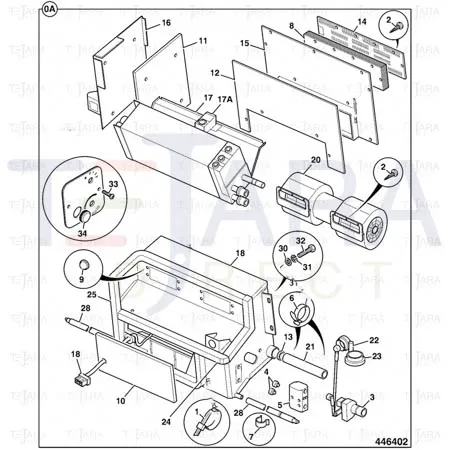 JCB Part No.# 30/925963, GRILLE COVER - JCB Spare Parts