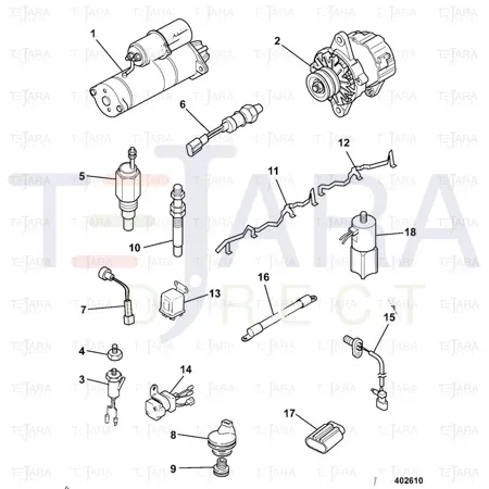 JCB Part No.# 716/26800, RELAY THERMOSTAT - JCB Spare Parts