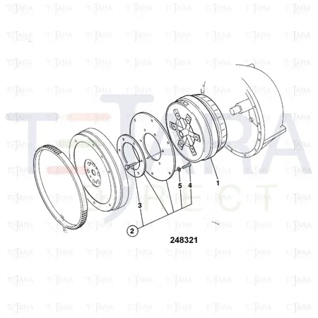 JCB Part No.# 04/500303, BOLT (TORQUE CONVERTOR) - JCB Spare Parts