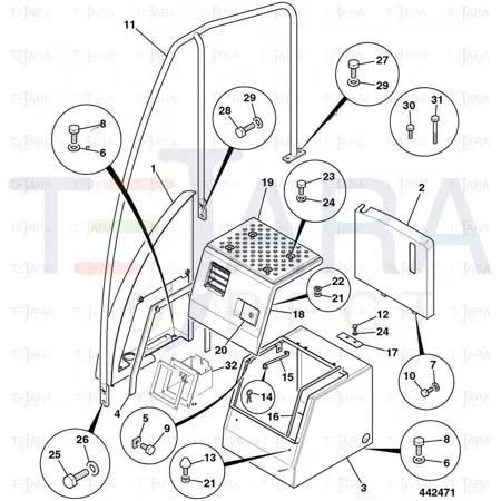 JCB Part No.# 1316/0509Z, SET SCREW M12x35(KANBAN) - JCB Spare Parts