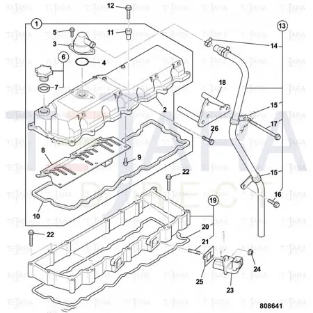 JCB Part No.# 02/801988, Gasket - JCB Spare Parts