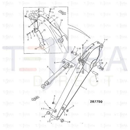 JCB Part No.# 1316/0308Z, SCREW M8 - JCB Spare Parts