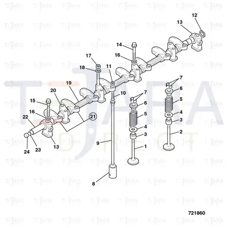 JCB Part No.# 02/801531, SEAL, VALVE GUIDE - JCB Spare Parts