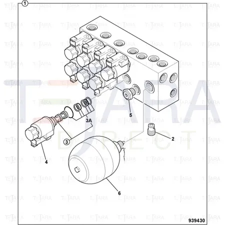 JCB Part No.# 332/D7866, Valve cartridge - JCB Spare Parts