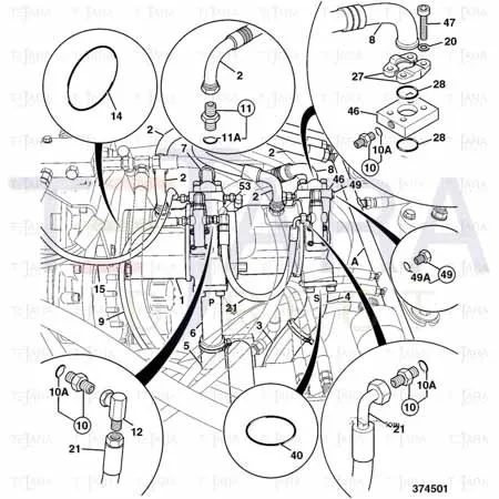 JCB Part No.# 1316/0710D, Bolt - JCB Spare Parts