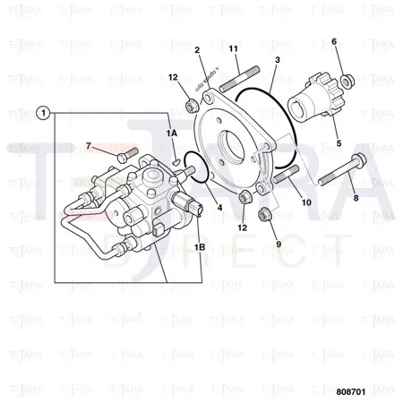 JCB Part No.# 02/802585, Sensor fuel temp. - JCB Spare Parts