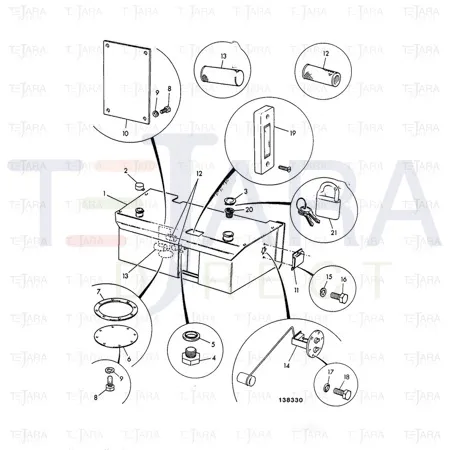 JCB Part No.# 32/904100, STRAINER - JCB Spare Parts