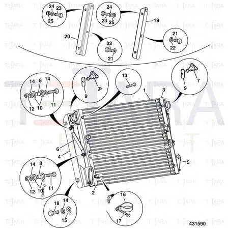 JCB Part No.# 649/52169, Hose Air Condition - JCB Spare Parts