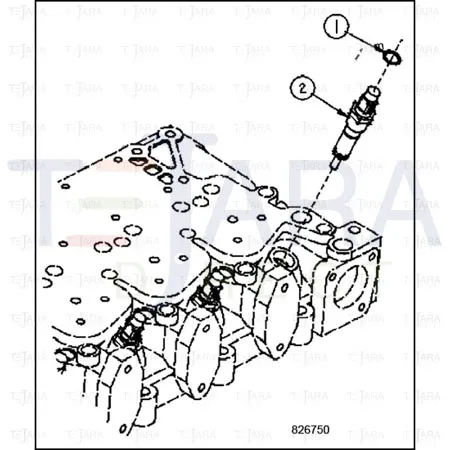 JCB Part No.# 332/Y3272, Injector - JCB Spare Parts