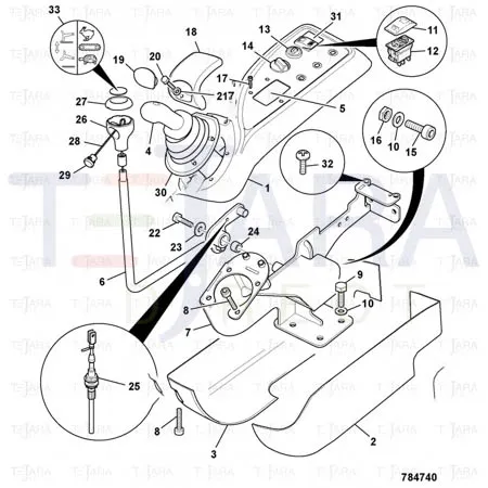 JCB Part No.# 1370/9401Z, NUT M4 STD PLAIN - JCB Spare Parts