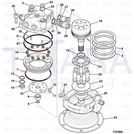 JCB Part No.# 20/950417, SEAL O RING - JCB Spare Parts