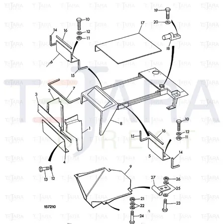 JCB Part No.# 926/12700, SEALING RUBBER - JCB Spare Parts