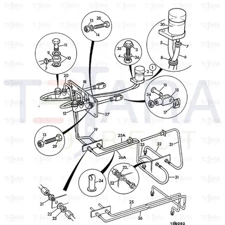 JCB Part No.# 123/02789, PIPE LH - JCB Spare Parts