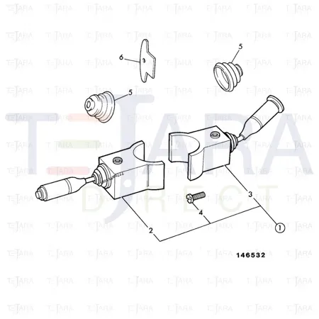 JCB Part No.# 701/80296, L/H Column Switch Manual - JCB Spare Parts