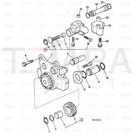JCB Part No.# 02/290005, GEAR - JCB Spare Parts