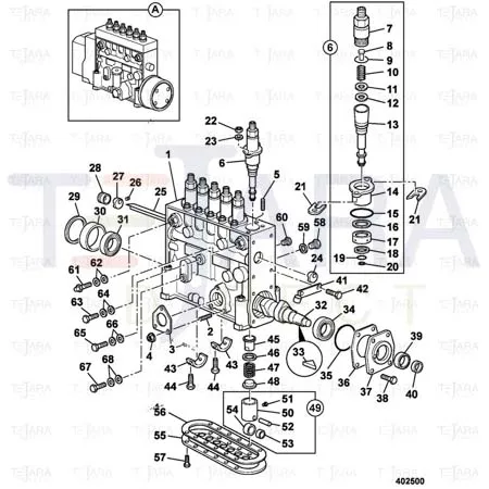 JCB Part No.# 32/919404, WASHER SEAL - JCB Spare Parts