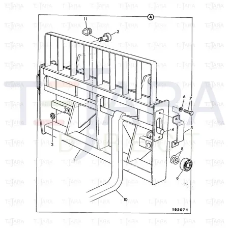 JCB Part No.# 191/78305, ROLLER, MAST RAIL - JCB Spare Parts