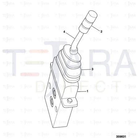 JCB Part No.# 25/220715, OIL PILOT SINGLE CTRL P55 - JCB Spare Parts