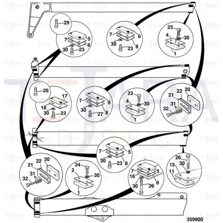 JCB Part No.# 331/18846, WEAR PAD ASSEMBLY - JCB Spare Parts