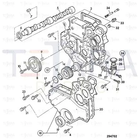 JCB Part No.# 02/201113, TUBE ASSEMBLY, OIL - JCB Spare Parts