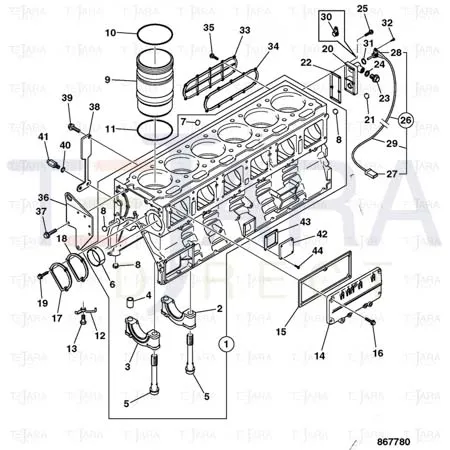 JCB Part No.# 02/950005, O Ring - JCB Spare Parts
