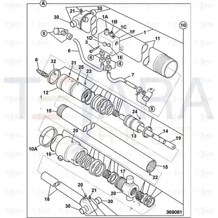 JCB Part No.# 332/E3218, Kit Seal - JCB Spare Parts
