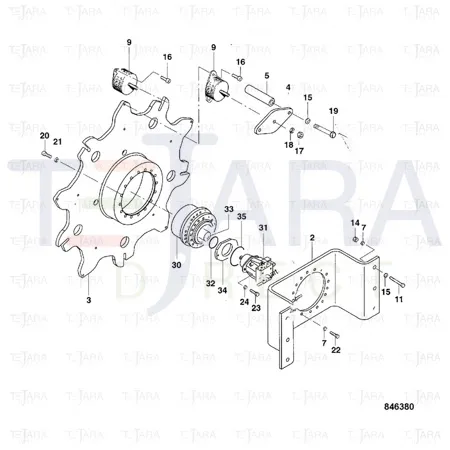 JCB Part No.# 7232/20210, SUPPORT - JCB Spare Parts