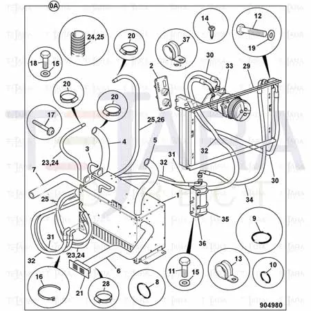 JCB Part No.# 30/925750, HOSE - JCB Spare Parts